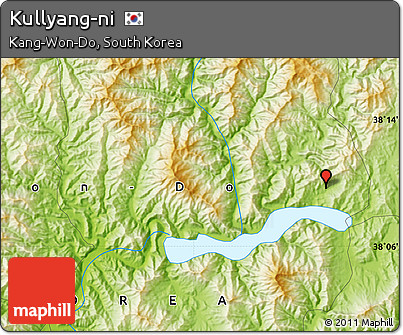 Physical Map of Kullyang-ni