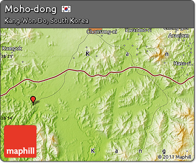 Physical Map of Moho-dong