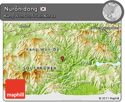 Physical Panoramic Map of Nurŏn-dong
