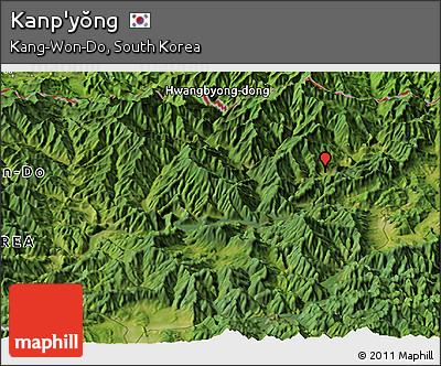 Satellite Panoramic Map of Kanp'yŏng