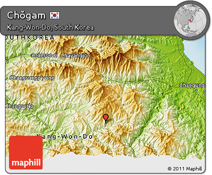 Physical 3D Map of Chŏgam