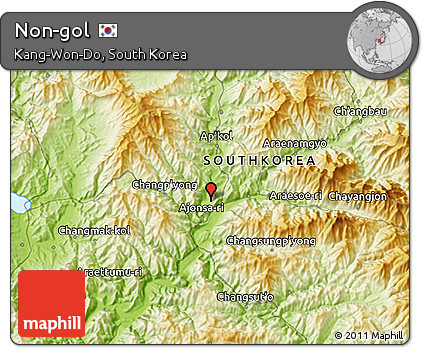 Physical 3D Map of Non-gol
