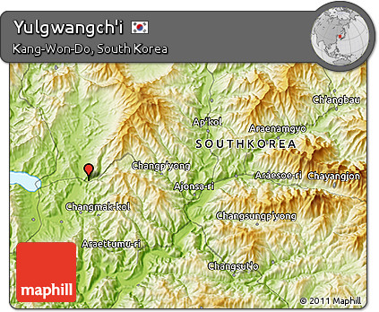 Physical 3D Map of Yulgwangch'i