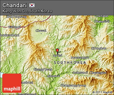 Physical 3D Map of Chandari