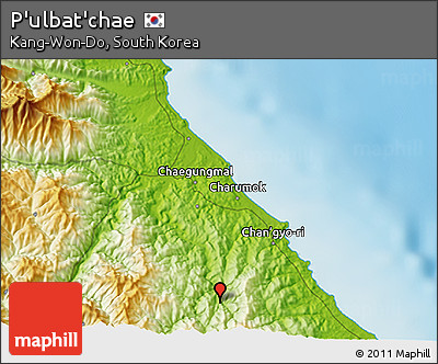 Physical 3D Map of P'ulbat'chae