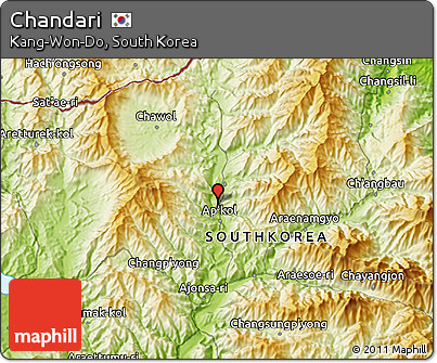 Physical 3D Map of Chandari