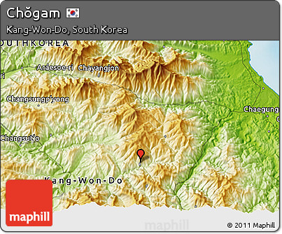 Physical 3D Map of Chŏgam