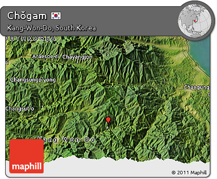 Satellite 3D Map of Chŏgam