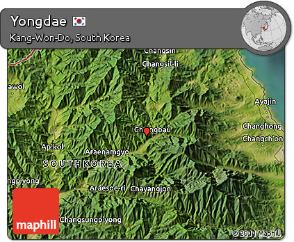 Satellite 3D Map of Yongdae