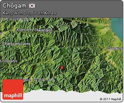 Satellite 3D Map of Chŏgam