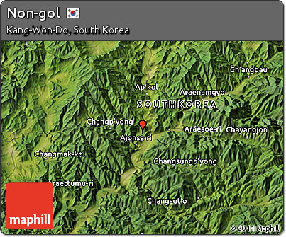 Satellite 3D Map of Non-gol