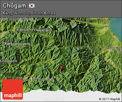 Satellite 3D Map of Chŏgam