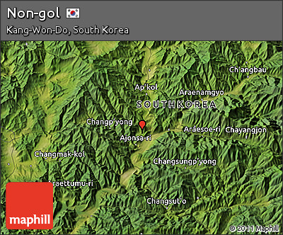 Satellite 3D Map of Non-gol