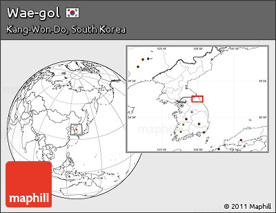 Blank Location Map of Wae-gol