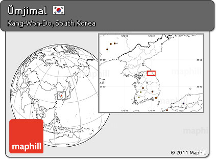 Blank Location Map of Ŭmjimal