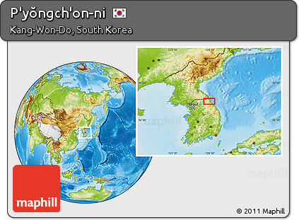 Physical Location Map of P'yŏngch'on-ni