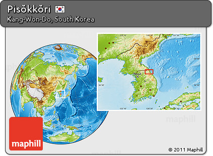 Physical Location Map of Pisŏkkŏri
