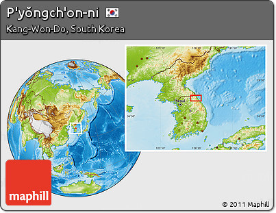 Physical Location Map of P'yŏngch'on-ni
