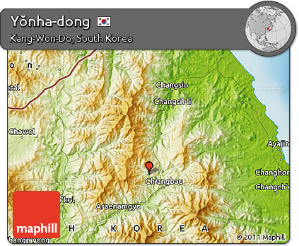 Physical Map of Yŏnha-dong