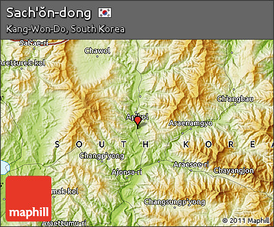 Physical Map of Sach'ŏn-dong