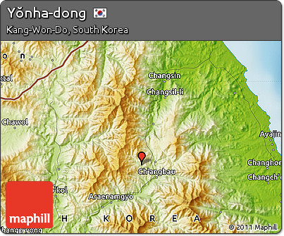 Physical Map of Yŏnha-dong