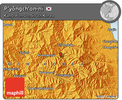 Political Map of P'yŏngch'on-ni