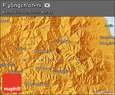 Political Map of P'yŏngch'on-ni