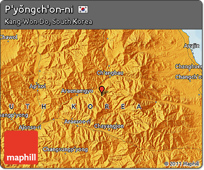 Political Map of P'yŏngch'on-ni