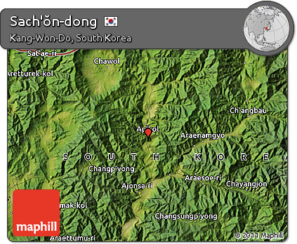 Satellite Map of Sach'ŏn-dong