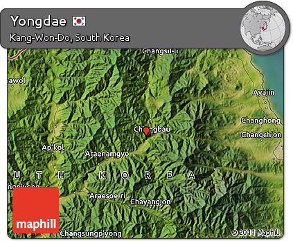 Satellite Map of Yongdae