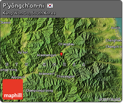 Satellite Map of P'yŏngch'on-ni