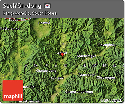 Satellite Map of Sach'ŏn-dong