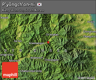 Satellite Map of P'yŏngch'on-ni