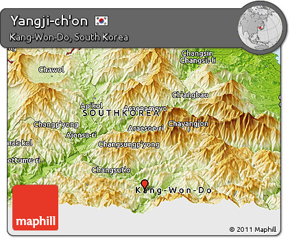 Physical Panoramic Map of Yangji-ch'on