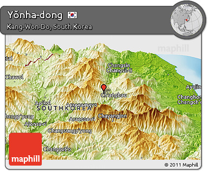 Physical Panoramic Map of Yŏnha-dong