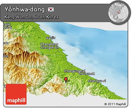 Physical Panoramic Map of Yŏnhwa-dong