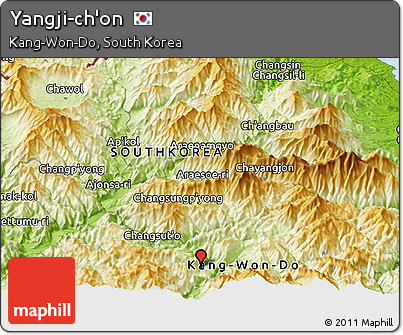 Physical Panoramic Map of Yangji-ch'on