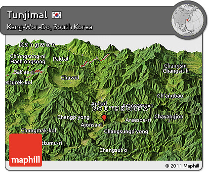 Satellite Panoramic Map of Tunjimal