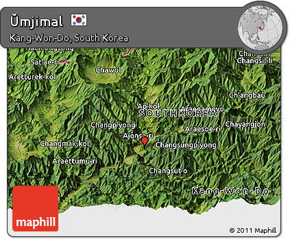 Satellite Panoramic Map of Ŭmjimal