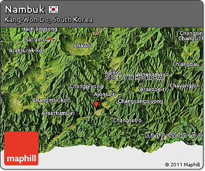 Satellite Panoramic Map of Nambuk