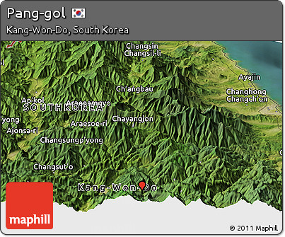 Satellite Panoramic Map of Pang-gol