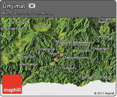Satellite Panoramic Map of Ŭmjimal