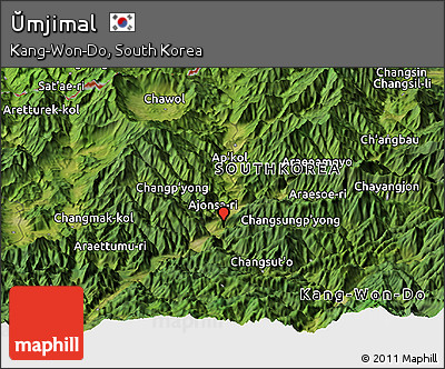 Satellite Panoramic Map of Ŭmjimal
