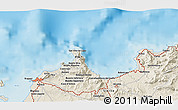 Shaded Relief 3D Map of the area around 38° 9' 19" N, 12° 49' 29" E