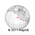 Outline Map of the Area around 38° 9' 19" N, 130° 49' 29" W, rectangular outline