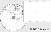 Blank Location Map of the area around 38° 9' 19" N, 134° 13' 29" W