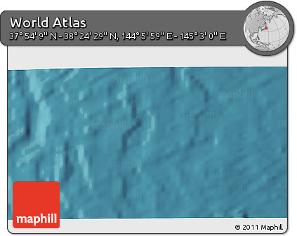 Satellite 3D Map of the Area around 38° 9' 19" N, 144° 34' 29" E