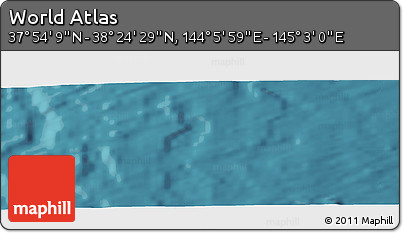 Satellite Panoramic Map of the Area around 38° 9' 19" N, 144° 34' 29" E
