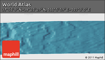 Satellite Panoramic Map of the Area around 38° 9' 19" N, 144° 34' 29" E