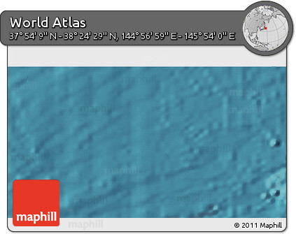 Satellite 3D Map of the Area around 38° 9' 19" N, 145° 25' 30" E